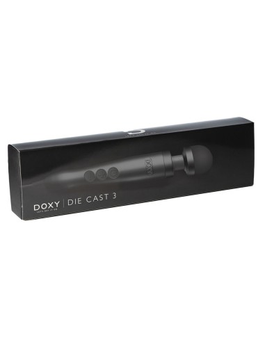 Wand Doxy Die Cast 3 28cm Noir Tête 45mm | FetishXplore