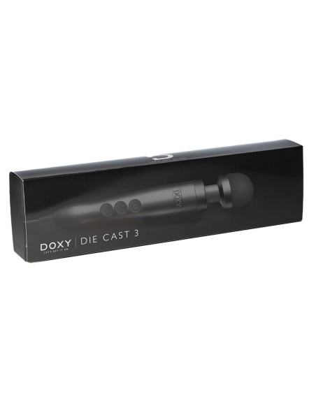 Wand Doxy Die Cast 3 28cm Noir Tête 45mm | FetishXplore