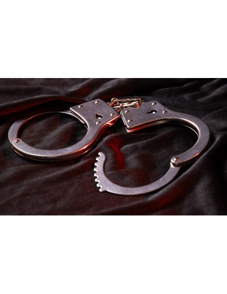 Menottes Métal Realcuffs Ajustables Double Chaînette | FetishXplo