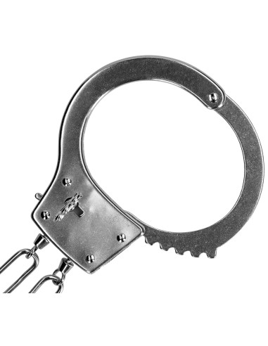 Menottes Métal Realcuffs Ajustables Double Chaînette | FetishXplo