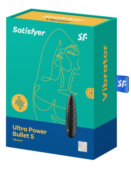 Ultra Power Bullet 5 Satisfyer Clitoris Stimulator Black