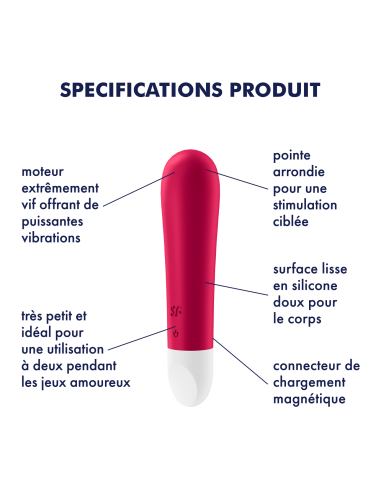 Ultra Power Bullet 1 Satisfyer Red Clitoral Stimulator