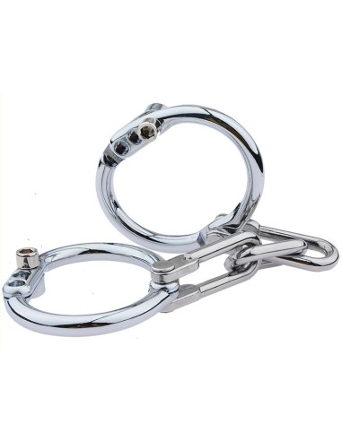 Menottes Poignets Métal Third Strict - KinkGear | FetishXplore