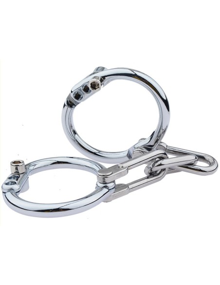 Menottes Poignets Métal Third Strict - KinkGear | FetishXplore