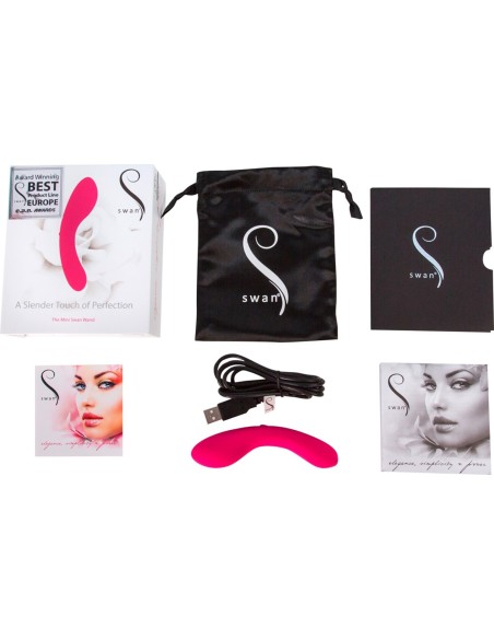 Mini Vibro Swan 12cm Rose | FetishXplore