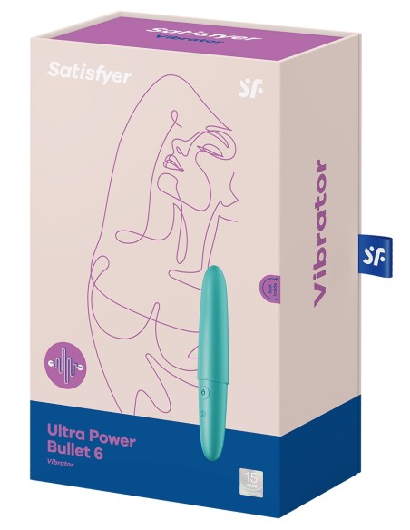 Vibro Ultra Power Bullet 6 Satisfyer Turquoise | FetishXplore