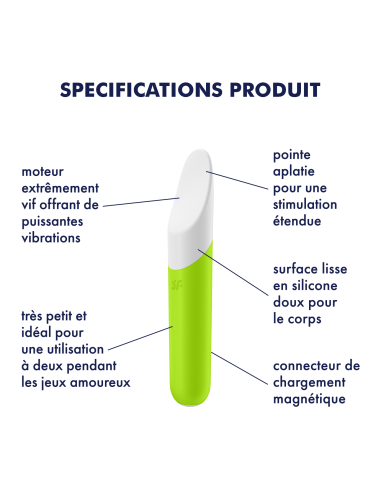 Vibro Ultra Power Bullet 7 Satisfyer Vert | FetishXplore