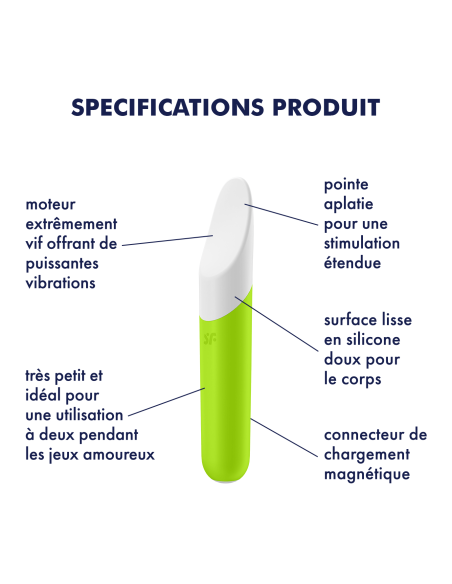 Vibro Ultra Power Bullet 7 Satisfyer Vert | FetishXplore