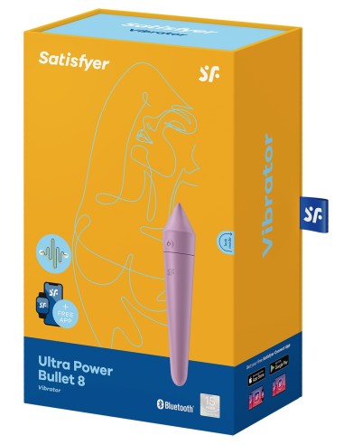 Ultra Power Bullet 8 Satisfyer Lilac Clitoris Stimulator