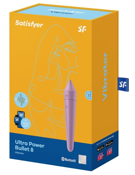 Ultra Power Bullet 8 Satisfyer Lilac Clitoris Stimulator