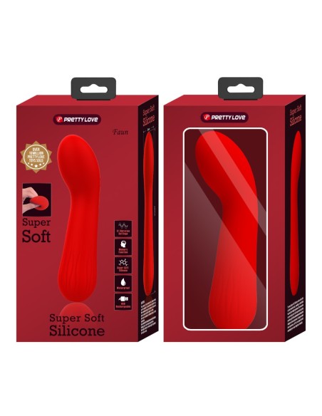 Faun Vibrating Prostate Stimulator 14 x 3.4cm Red