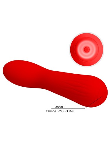 Faun Vibrating Prostate Stimulator 14 x 3.4cm Red