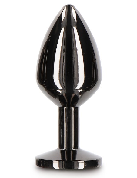 Analog Jewel Plug Diamond Jewel M 7 x 3.3cm Black