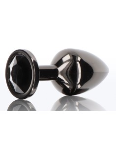 Plug Bijou Anal Diamond Jewel L 8 x 4cm Noir | FetishXplore