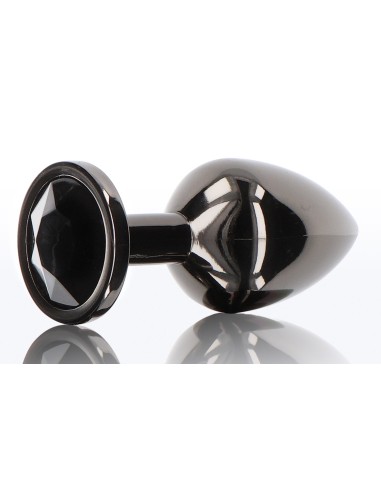 Plug Bijou Anal Diamond Jewel L 8 x 4cm Noir | FetishXplore