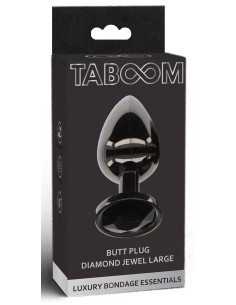 Plug Bijou Anal Diamond Jewel L 8 x 4cm Noir | FetishXplore 2