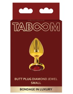 Plug Bijou Anal Jewel Taboom S 6 x 2.7cm Doré & Rouge | FetishXplore 2
