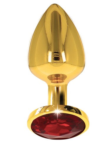 Plug Bijou Anal Jewel Taboom S 6 x 2.7cm Doré & Rouge | FetishXplore
