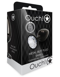 Bijou Anal Round Gem S 6 x 2.6cm Noir Transparent | FetishXplore 2