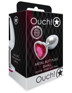 Bijou Anal Heart Gem S 6 x 2.6cm Argenté-Rose | FetishXplore 2