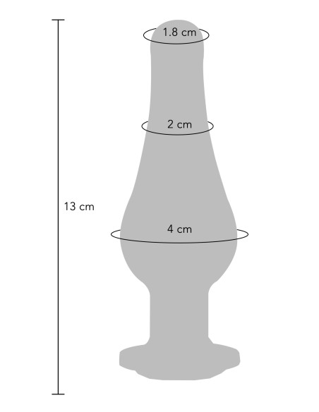 Plug Bijou Anal Twilight Bum L 12 x 4cm | FetishXplore