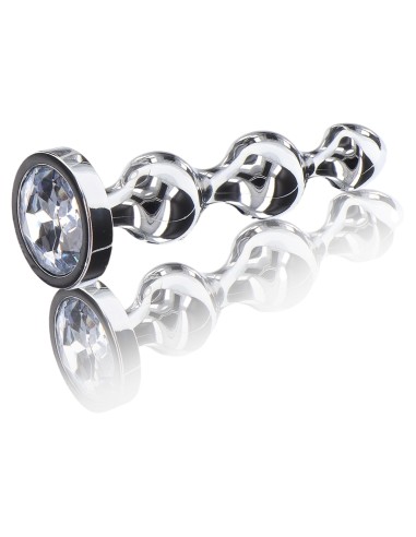 Plug Bijou Diamond Star Beads L 12 x 2.9cm | FetishXplore