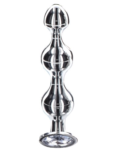 Plug Bijou Diamond Star Beads L 12 x 2.9cm | FetishXplore