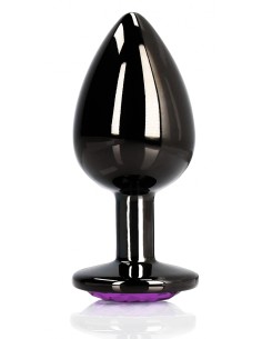 Bijou Anal Heart Gem S 6 x 2.6cm Noir & Violet | FetishXplore 2