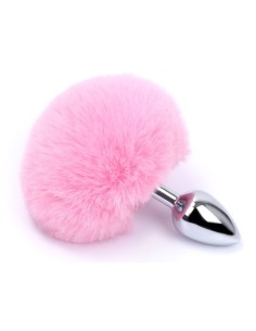 Plug Queue de Lapin Bunny Tail 6 x 2.7cm Rose Kiotos | FetishXplore