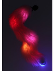 Plug avec Queue Licorne LED 6 x 2.8cm Rose Taboom | FetishXplore