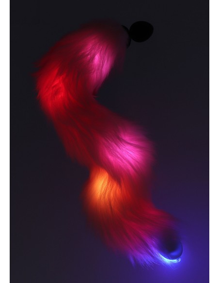Plug avec Queue Licorne LED 6 x 2.8cm Rose Taboom | FetishXplore
