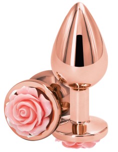Plug Bijou Rear M 7 x 3.4cm Rose & Rose | FetishXplore