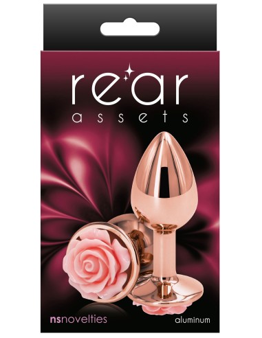 Plug Bijou Rear S 6 x 2.7cm Rose & Rose | FetishXplore