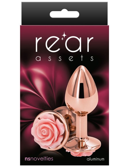 Plug Bijou Rear S 6 x 2.7cm Rose & Rose | FetishXplore