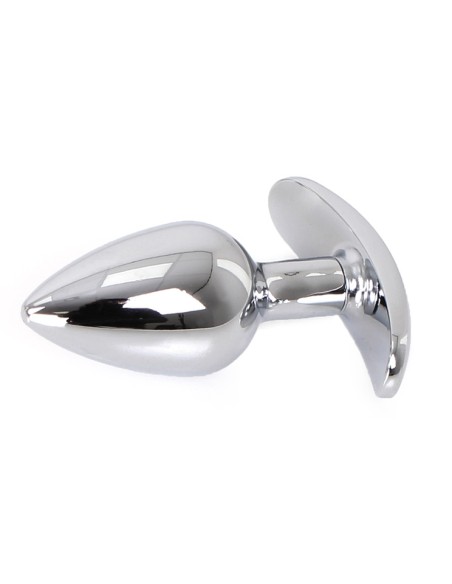 Plug Bijou Anal with Curve Base 6 x 2.8 cm - Bijou red