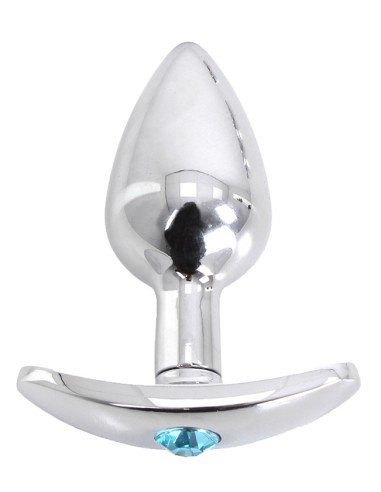 Plug Bijou Anal Curve 6 x 2.8cm Bijou Bleu | FetishXplore