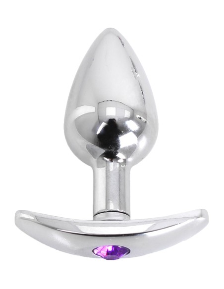 Plug Bijou anal with Curve base 6 x 2.8 cm - Bijou Violet