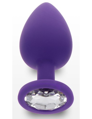 Plug Bijou Diamond Booty L 9 x 4cm Violet | FetishXplore