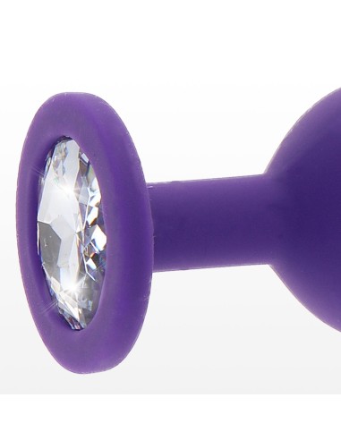 Plug Bijou Diamond Booty L 9 x 4cm Violet | FetishXplore