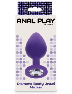 Plug Bijou Diamond Booty M 7 x 3.5cm Violet | FetishXplore 2