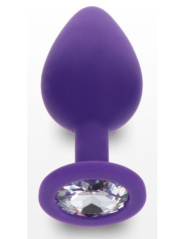 Plug Bijou Diamond Booty M 7 x 3.5cm Violet | FetishXplore