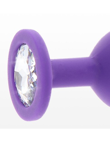 Plug Bijou Diamond Booty M 7 x 3.5cm Violet | FetishXplore