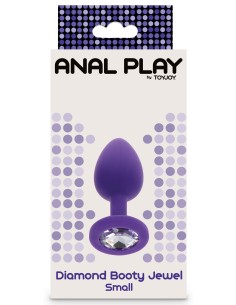Plug Bijou Diamond Booty S 6 x 2.8cm Violet | FetishXplore 2