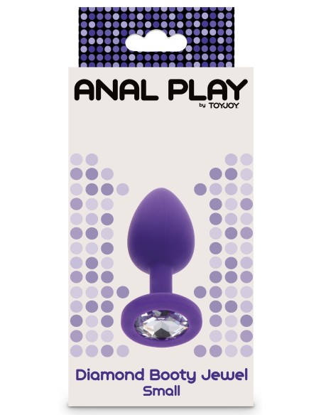 Plug Bijou Diamond Booty S 6 x 2.8cm Violet