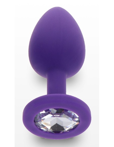 Plug Bijou Diamond Booty S 6 x 2.8cm Violet