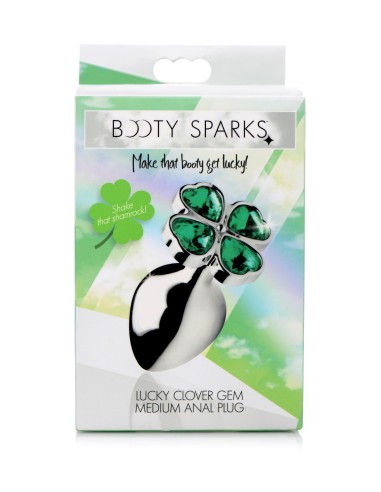 Lucky Gem Clover Jewelry Plug 7.5 x 3.2 cm