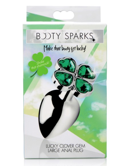 Lucky Gem Clover Jewelry Plug 9 x 4 cm