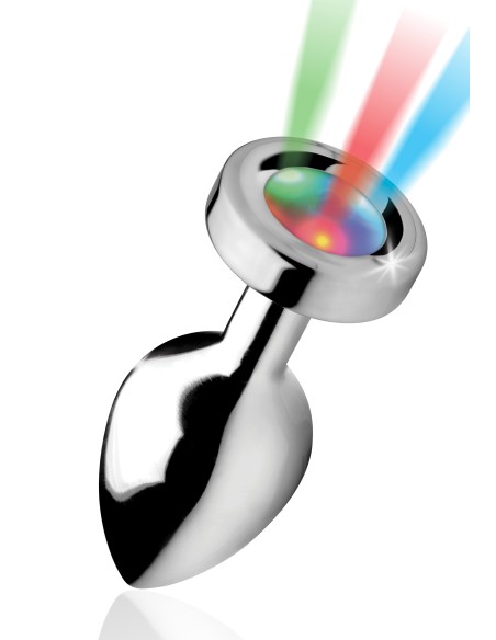 Luminous jewel plug 8 x 3.4 cm