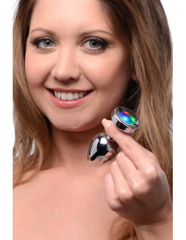 Luminous jewel plug 8 x 3.4 cm