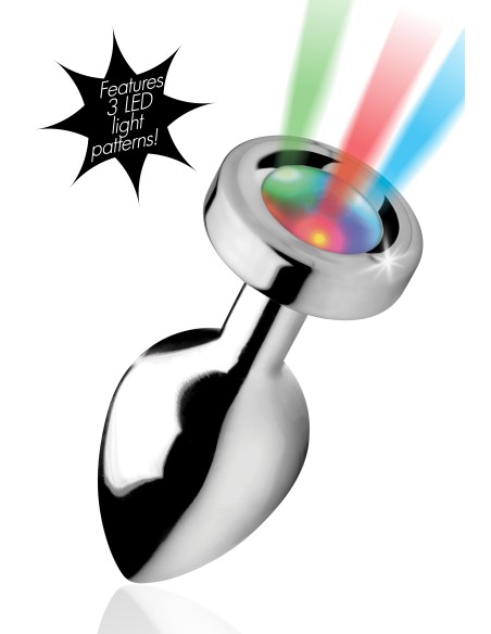 Luminous jewel plug 8 x 3.4 cm